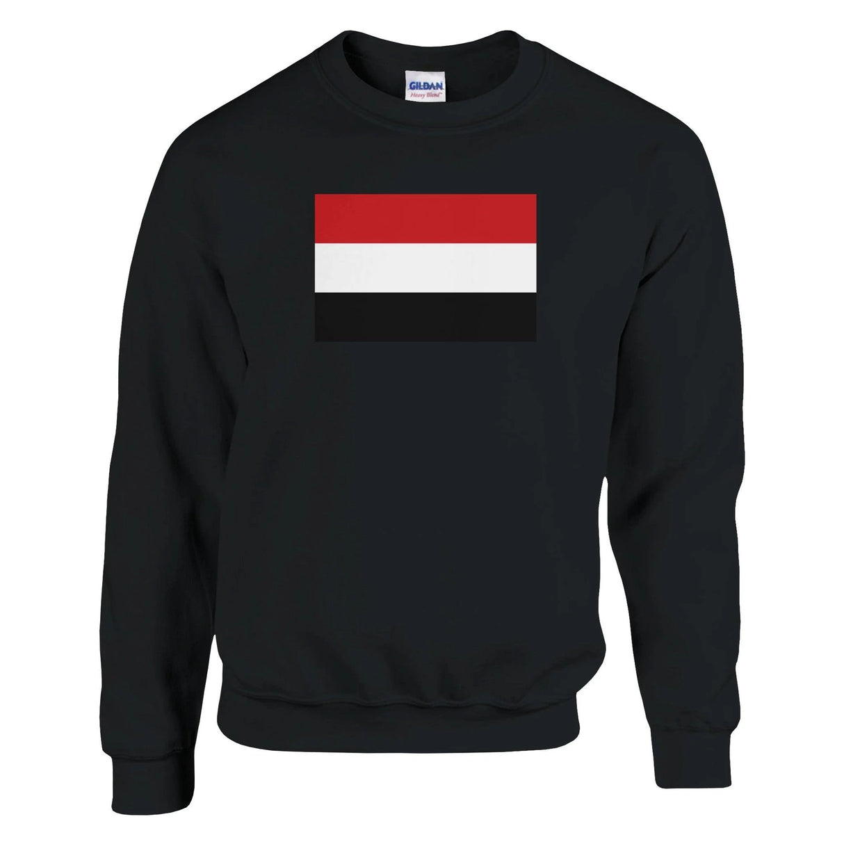 Sweat-shirt drapeau yémen coton mélangé brodé doux