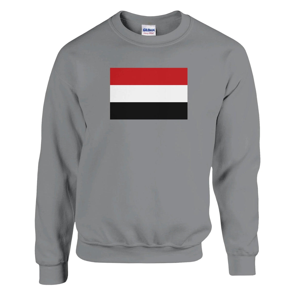 Sweat-shirt drapeau yémen coton mélangé brodé doux