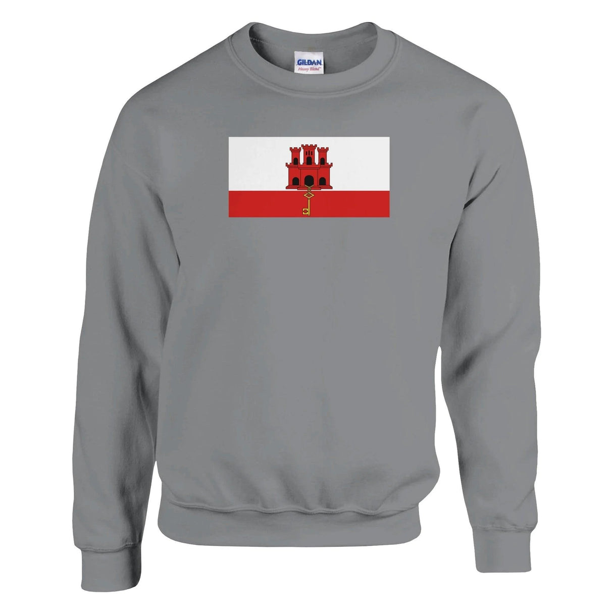 Sweat-shirt gibraltar brodé coton mélangé couleur douce