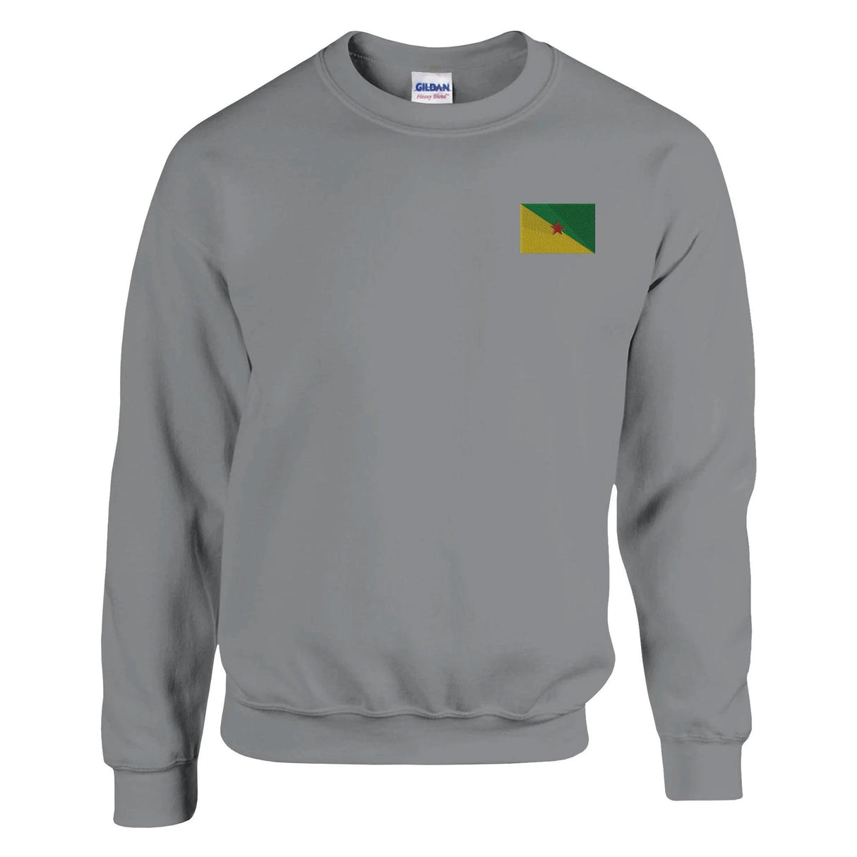 Sweat-shirt guyane broderie couleur coton mélangé doux