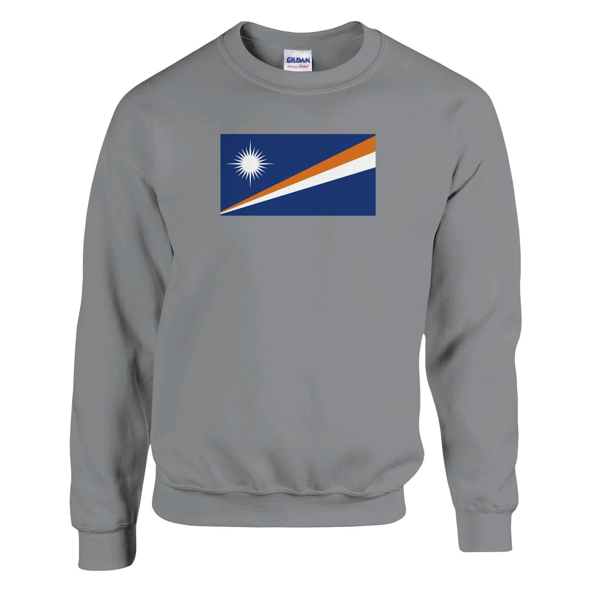Sweat-shirt îles marshall coton mélangé broderie colorée