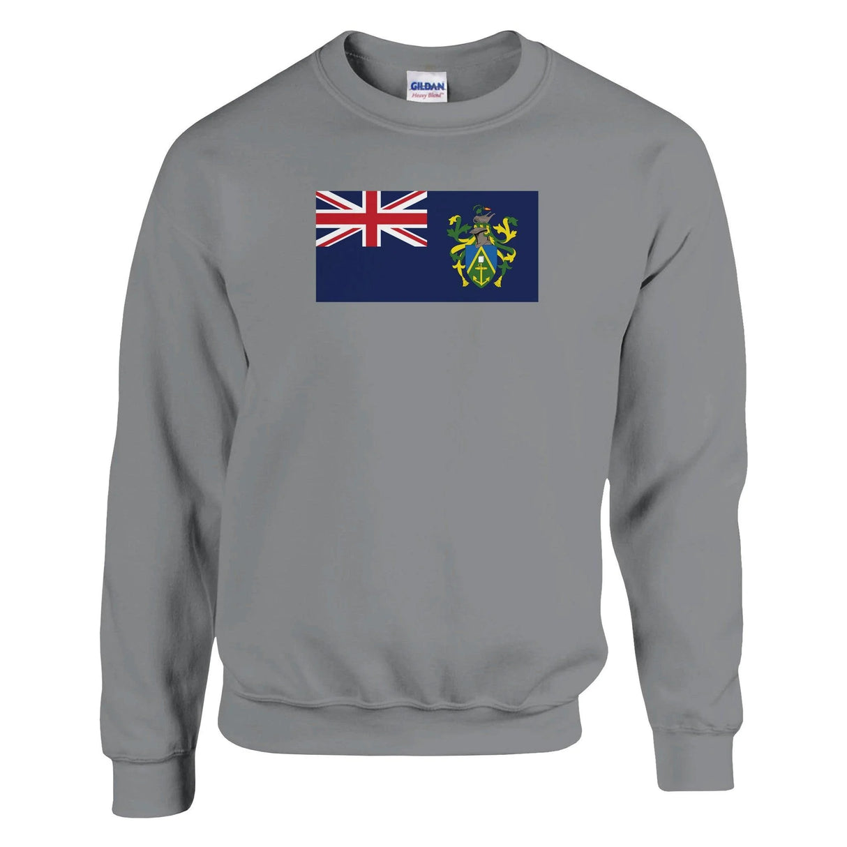 Sweat-shirt îles pitcairn coton mélangé brodé confortable