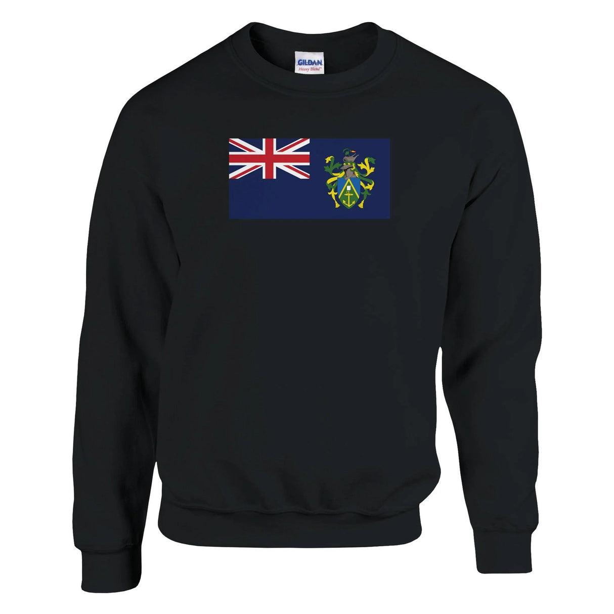 Sweat-shirt îles pitcairn coton mélangé brodé confortable