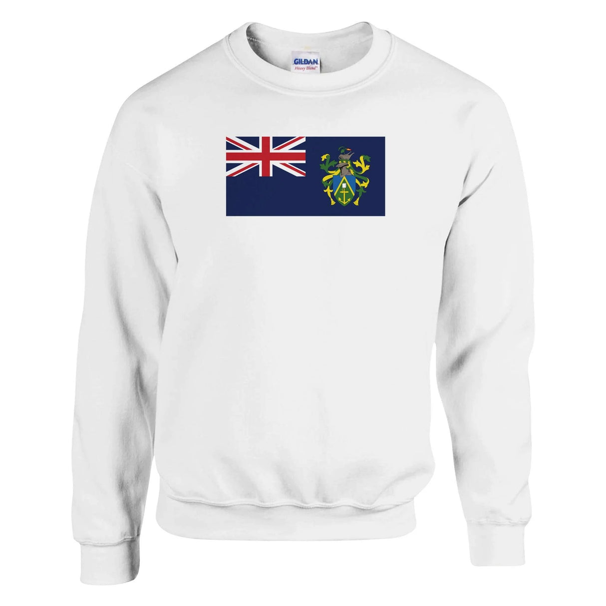 Sweat-shirt îles pitcairn coton mélangé brodé confortable