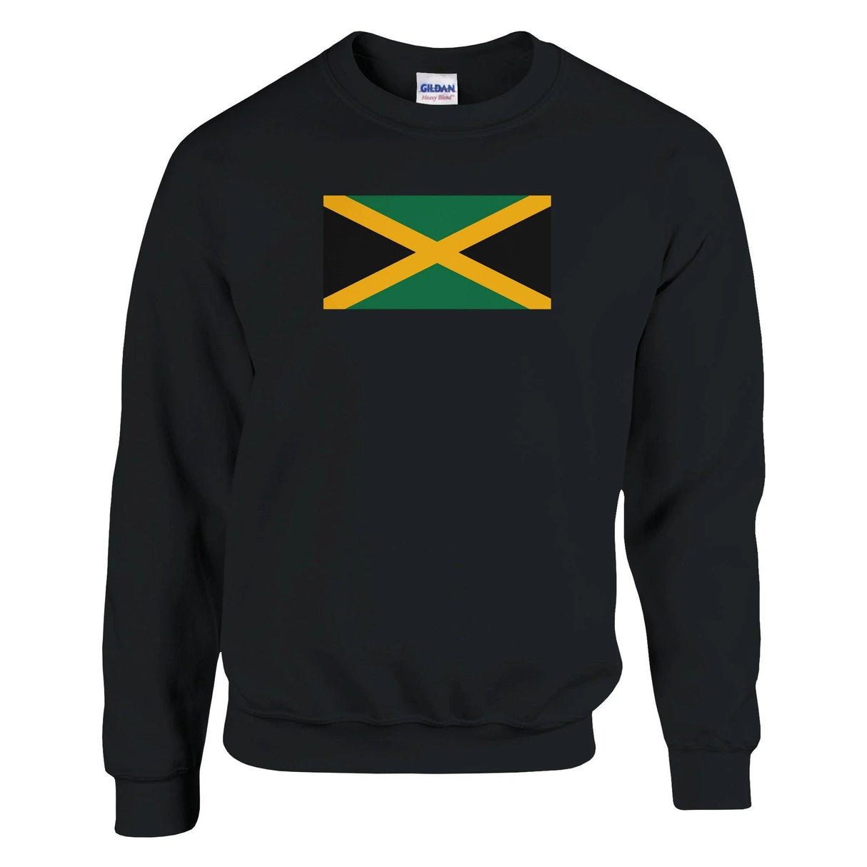 Sweat-shirt jamaïque coton mélangé brodé couleurs vibrantes