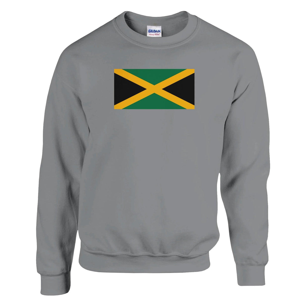 Sweat-shirt jamaïque coton mélangé brodé couleurs vibrantes