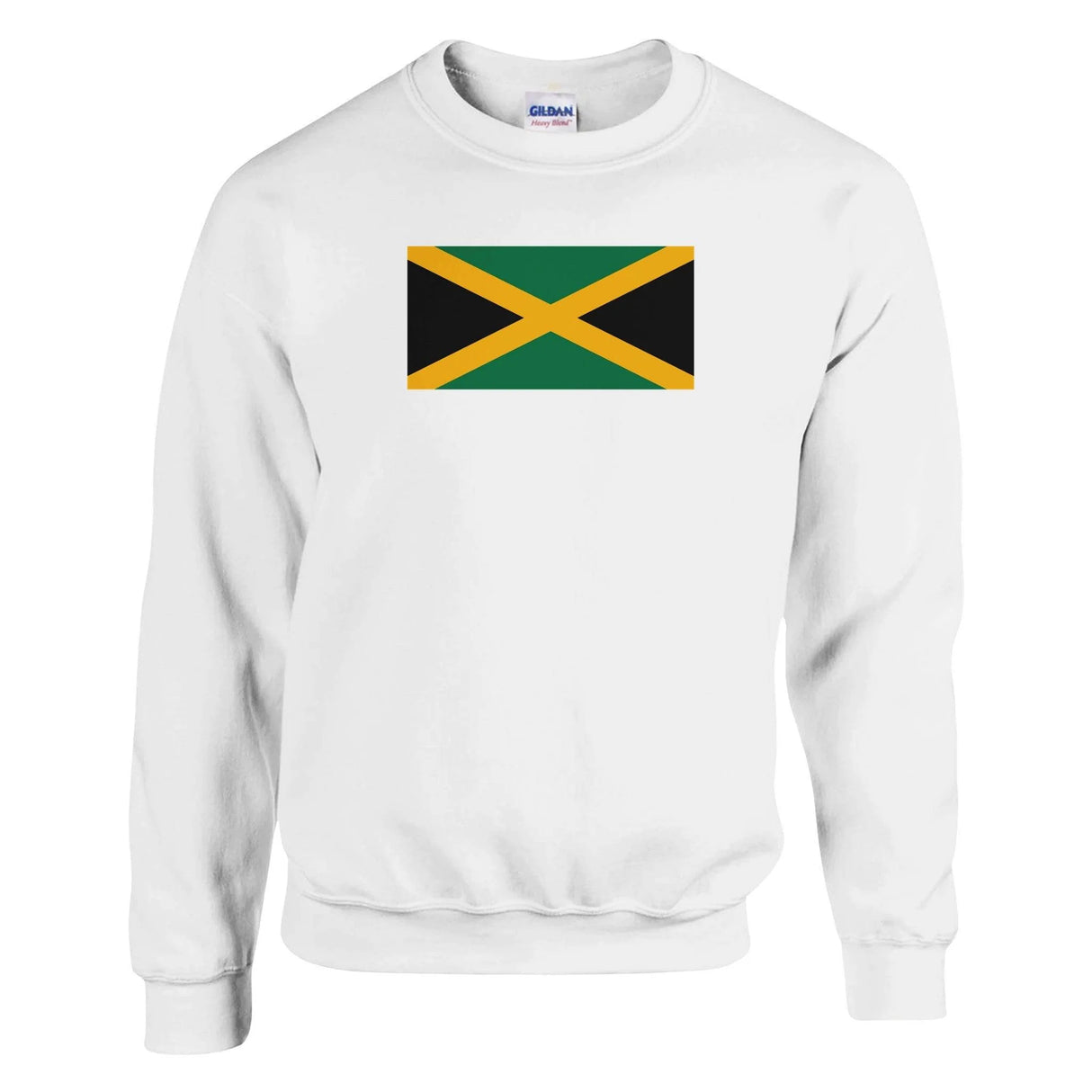 Sweat-shirt jamaïque coton mélangé brodé couleurs vibrantes
