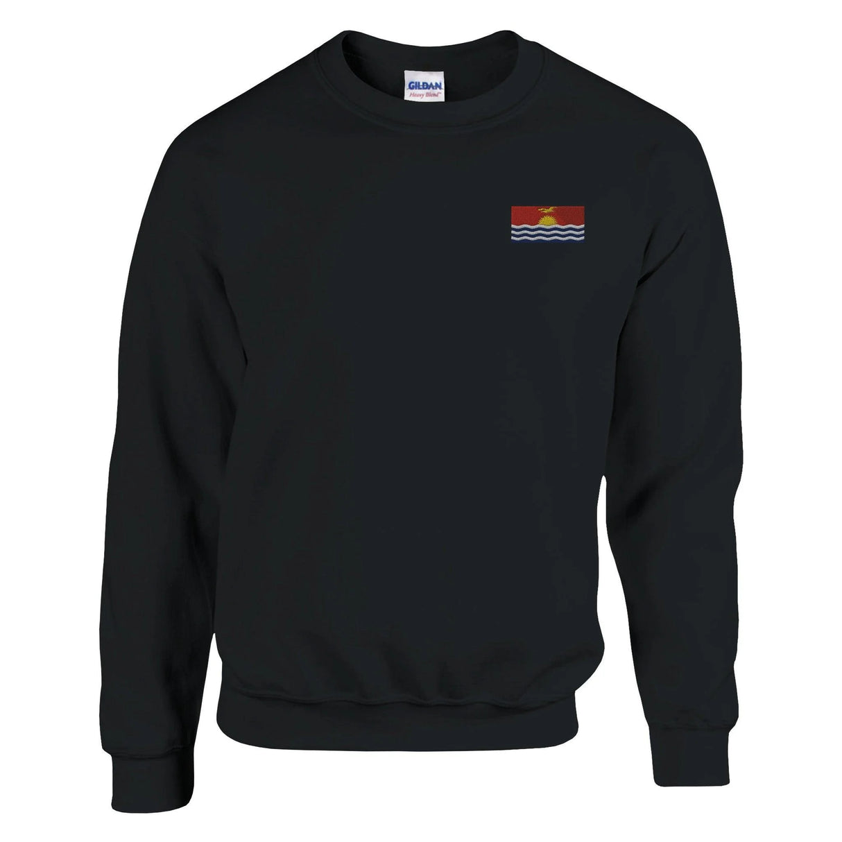 Sweat-shirt kiribati broderie couleur coton mélangé