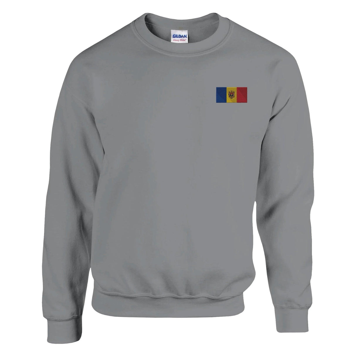 Sweat-shirt moldavie broderie couleur coton mélangé doux