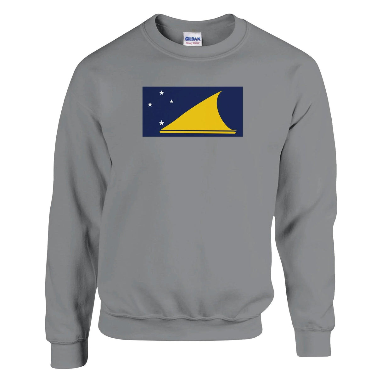 Sweat-shirt tokelau coton mélangé brodé couleur douce