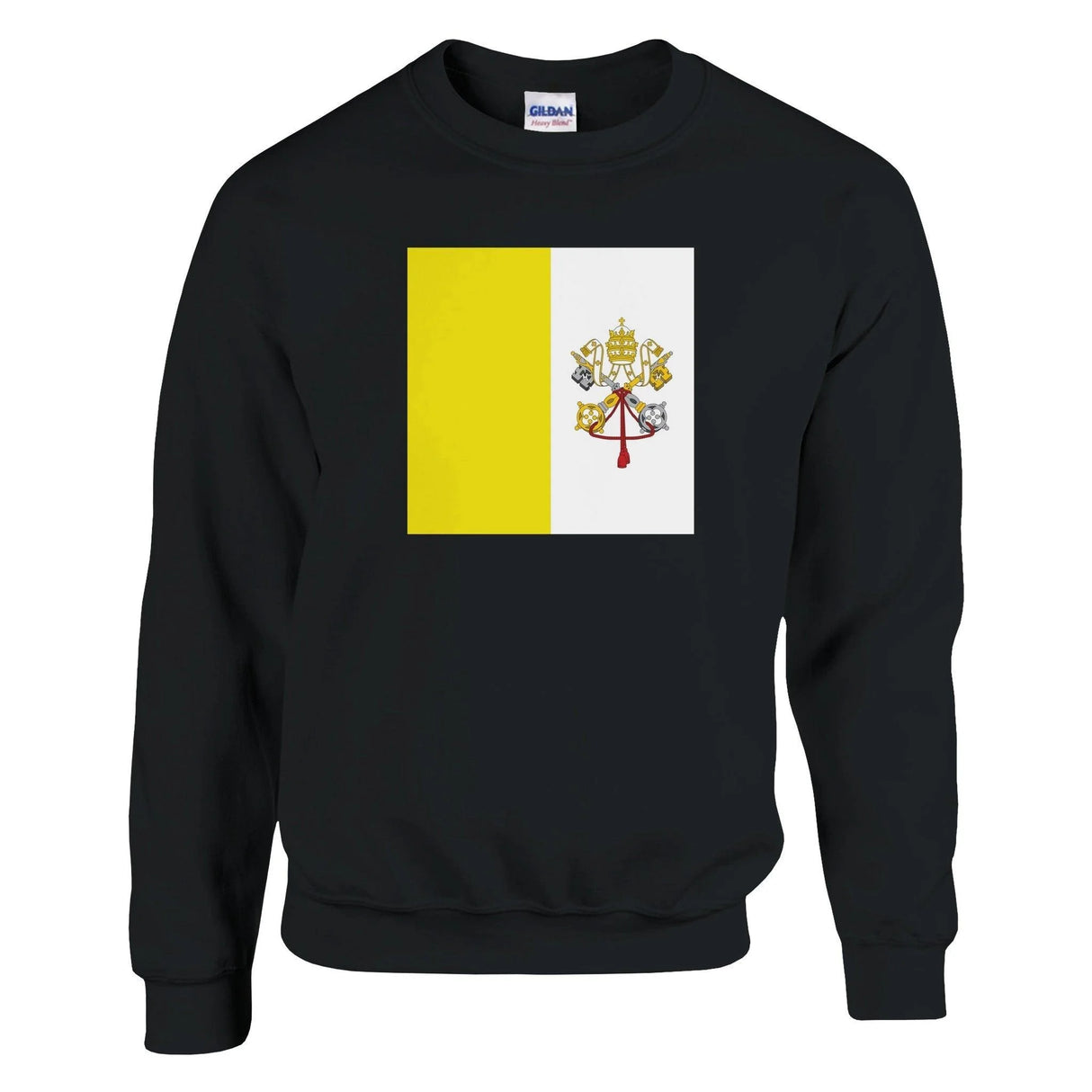 Sweat-shirt vatican mélange doux brodé coton confortable