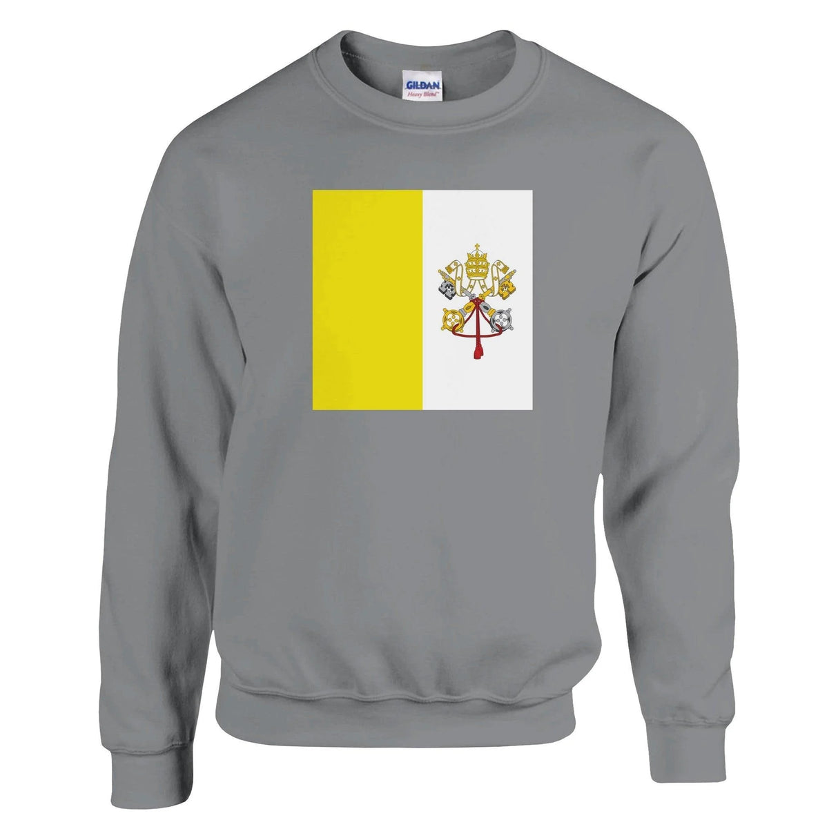 Sweat-shirt vatican mélange doux brodé coton confortable
