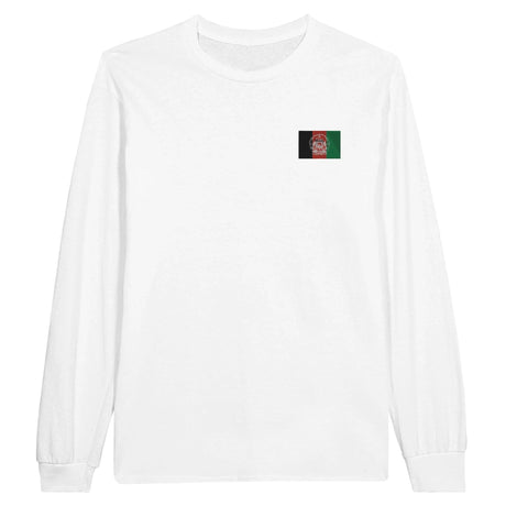 T-shirt à manches longues afghanistan coton broderie couleur