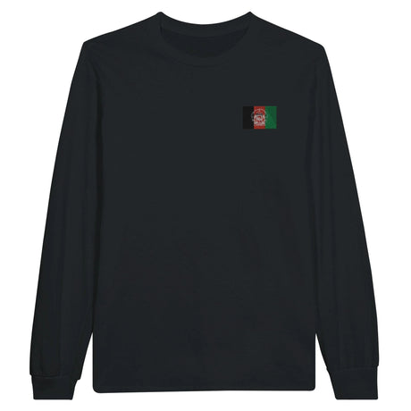T-shirt à manches longues afghanistan coton broderie couleur