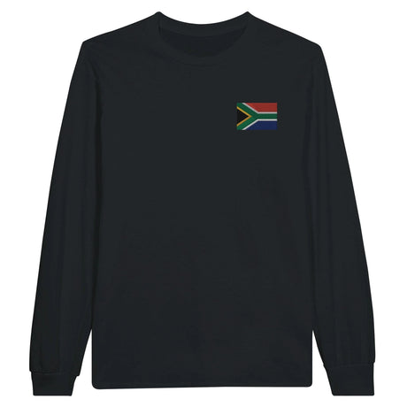 T-shirt à manches longues afrique du sud broderie coton doux