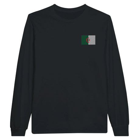 T-shirt à manches longues algérie broderie coton mélangé