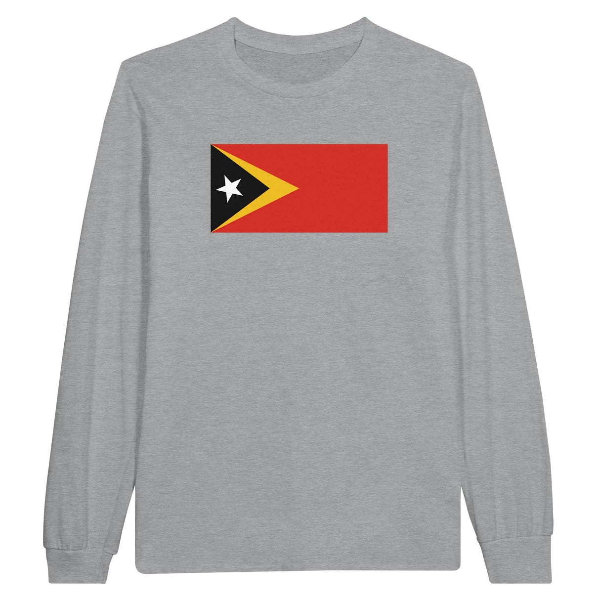T-shirt à manches longues drapeau timor oriental coton mélangé