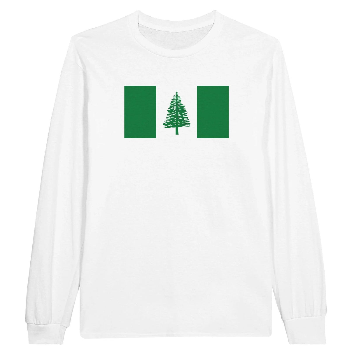 T-shirt à manches longues île norfolk coton mélangé imprimé