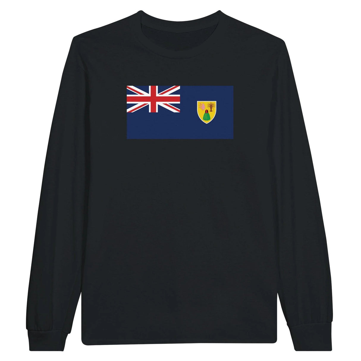 T-shirt à manches longues îles turques-et-caïques coton mélangé