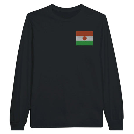 T-shirt à manches longues niger broderie coton doux