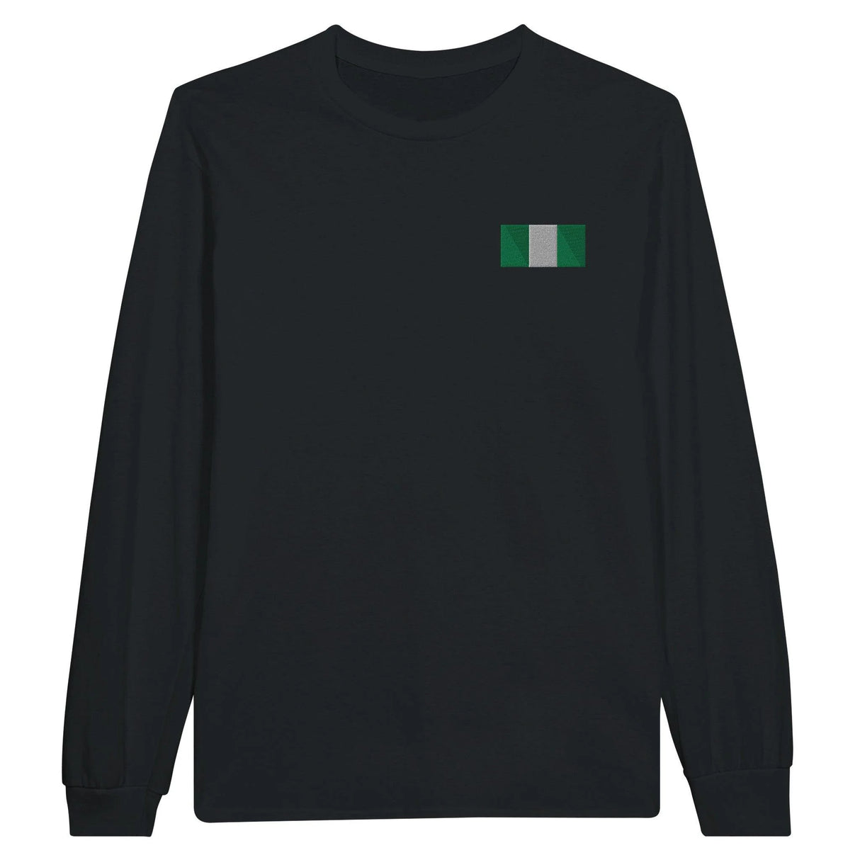 T-shirt à manches longues nigeria broderie coton mélangé