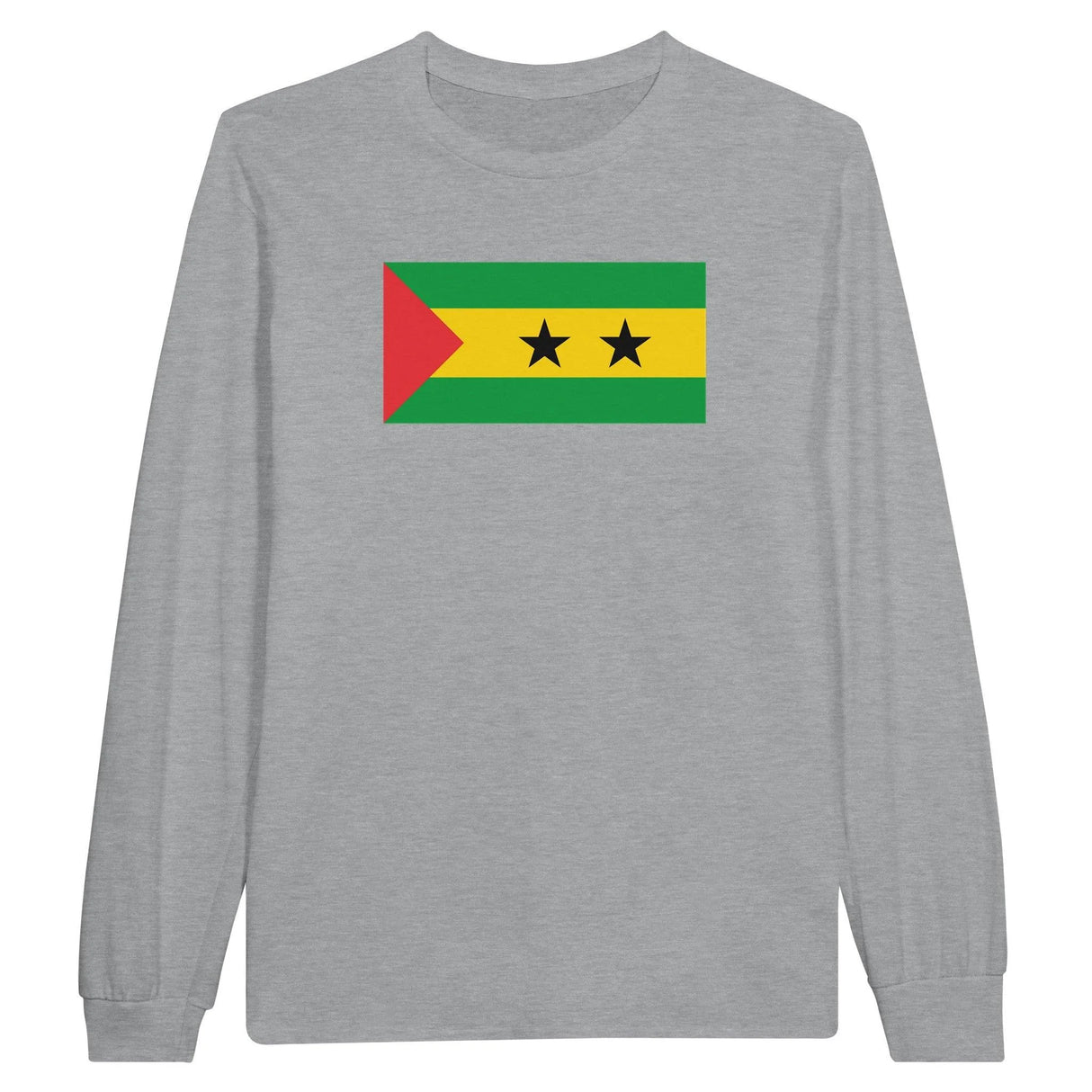 T-shirt à manches longues sao tomé-et-principe coton mélangé