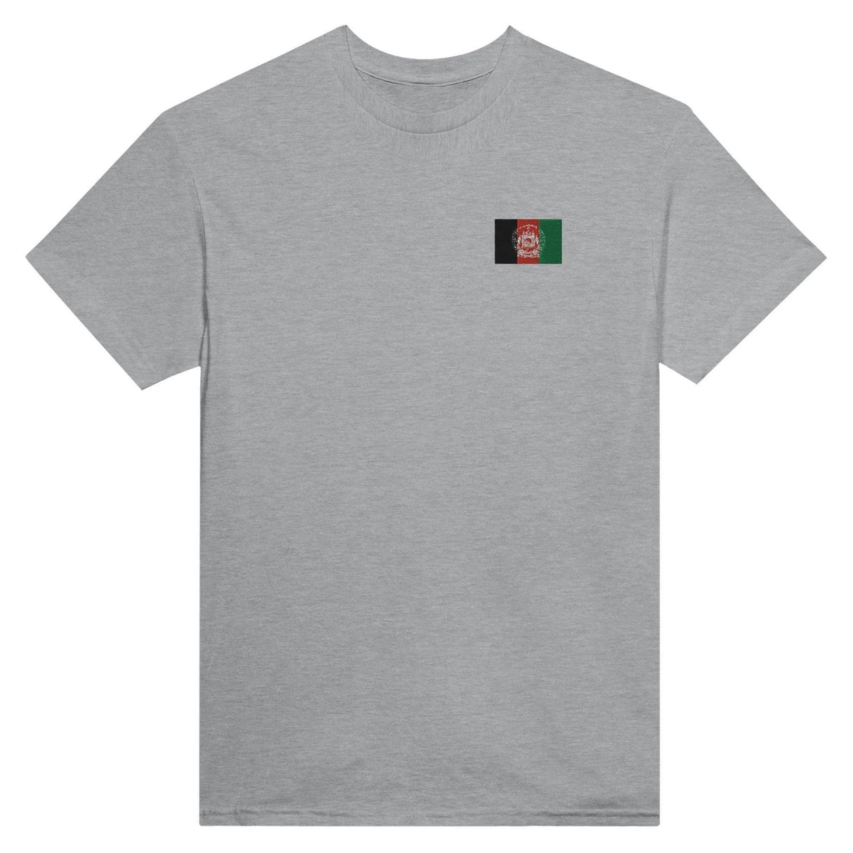 T-shirt afghanistan broderie couleur coton épais patriotique