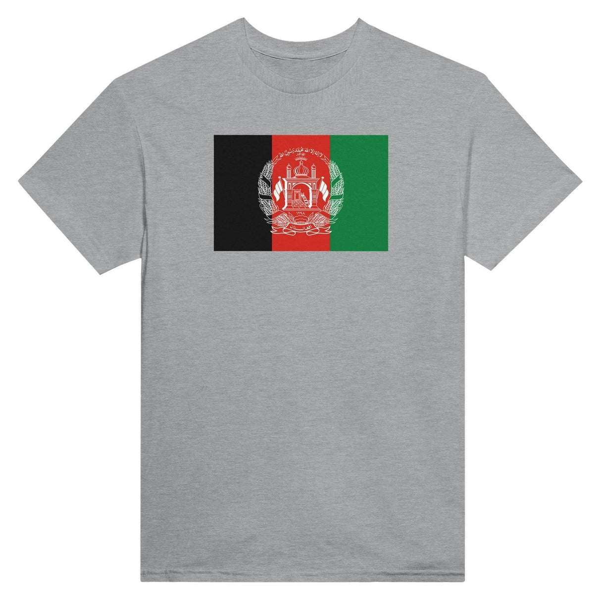 T-shirt drapeau afghanistan coton mélangé brodé manches longues