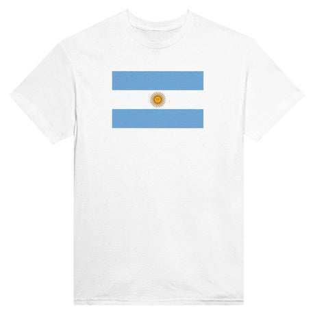 T-shirt drapeau argentine brodé coton mélangé manches longues
