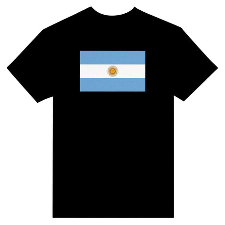 T-shirt drapeau argentine brodé coton mélangé manches longues
