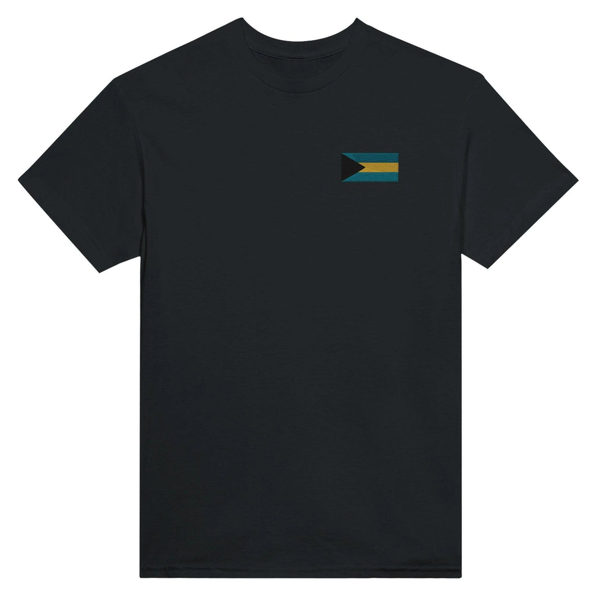 T-shirt drapeau bahamas broderie couleur coton épais