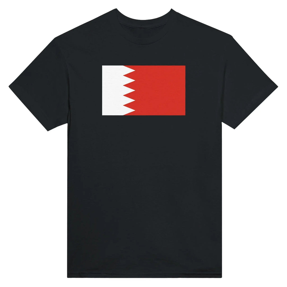 T-shirt drapeau bahreïn brodé en coton mélangé