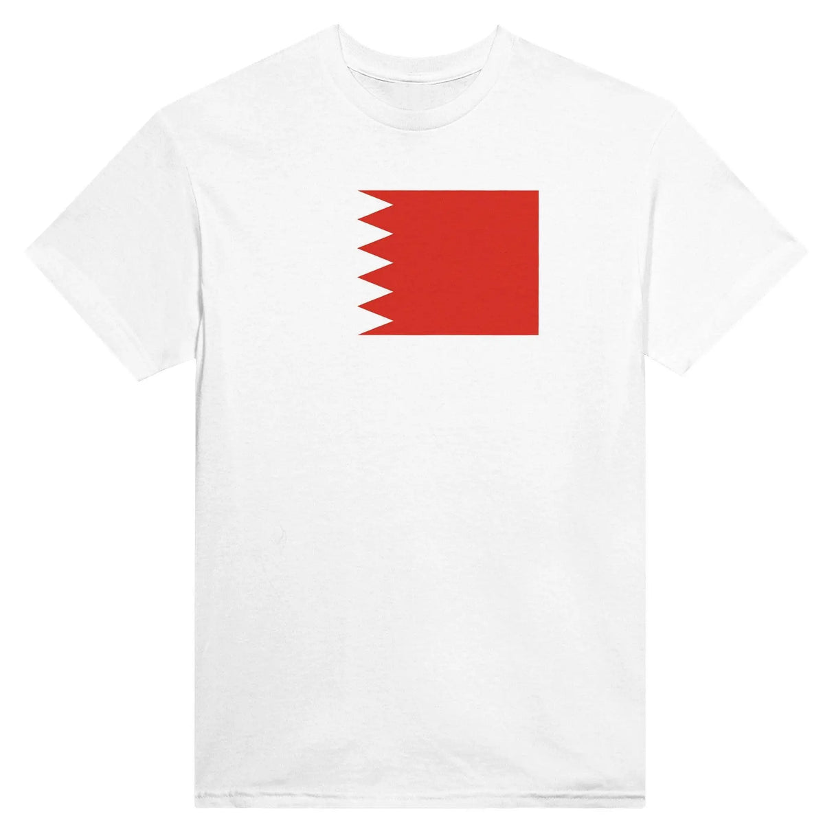 T-shirt drapeau bahreïn brodé en coton mélangé