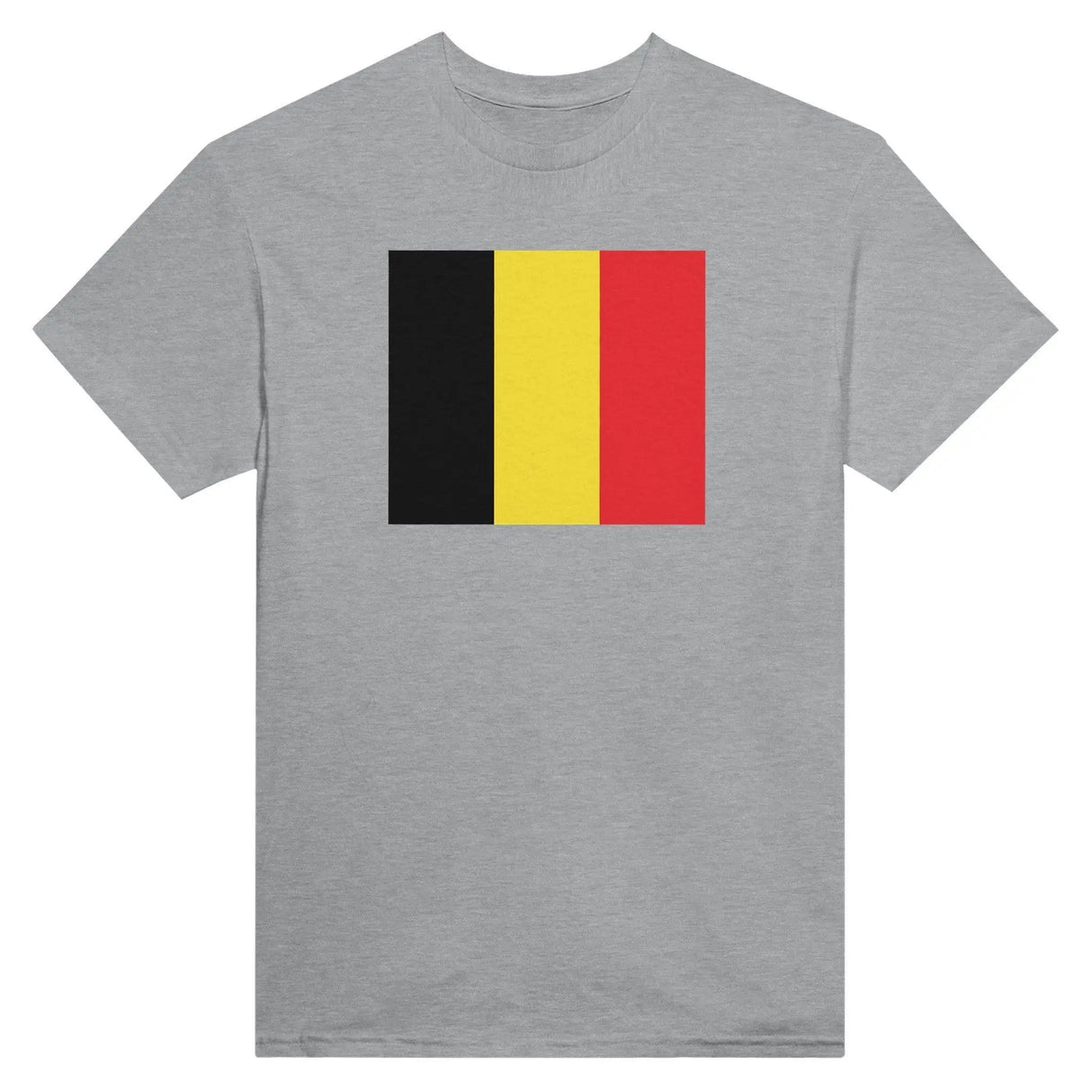 T-shirt drapeau belgique brodé coton mélangé élégant