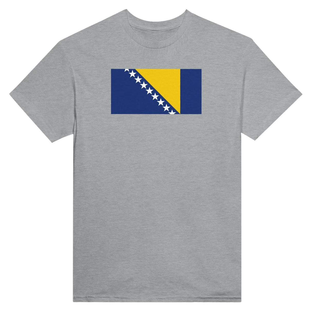 T-shirt drapeau bosnie-herzégovine coton mélangé brodé