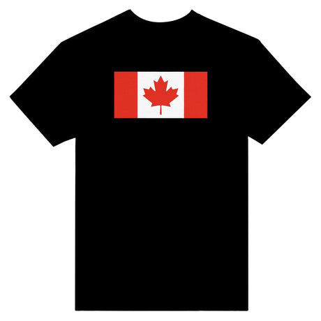 T-shirt drapeau canada coton mélangé brodé manches longues