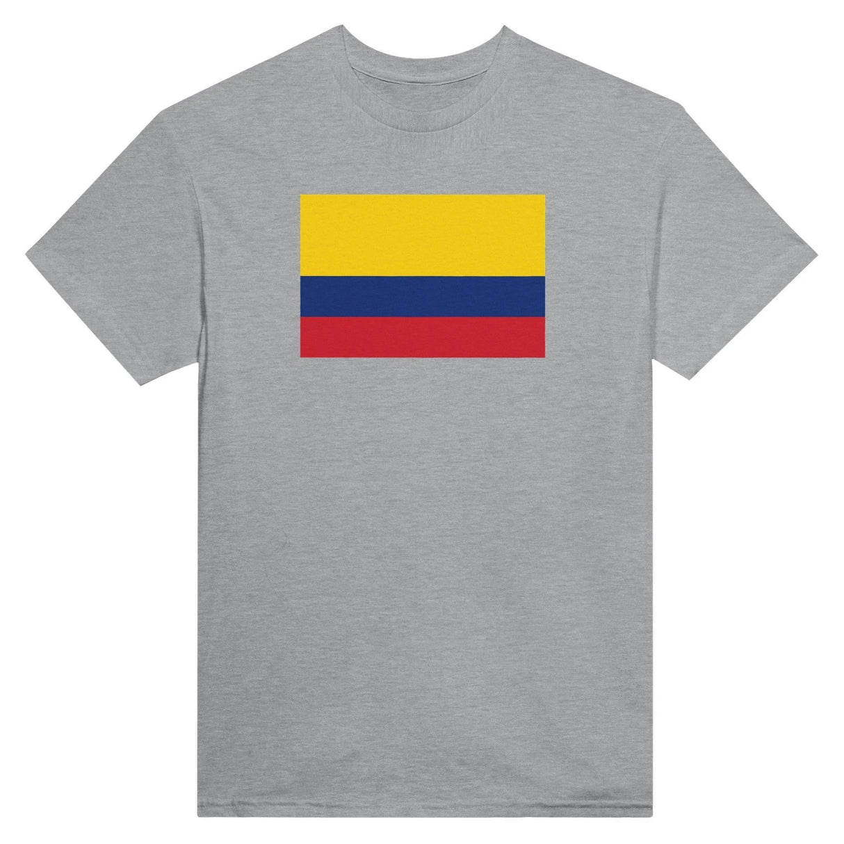 T-shirt drapeau colombie coton mélangé brodé manches longues