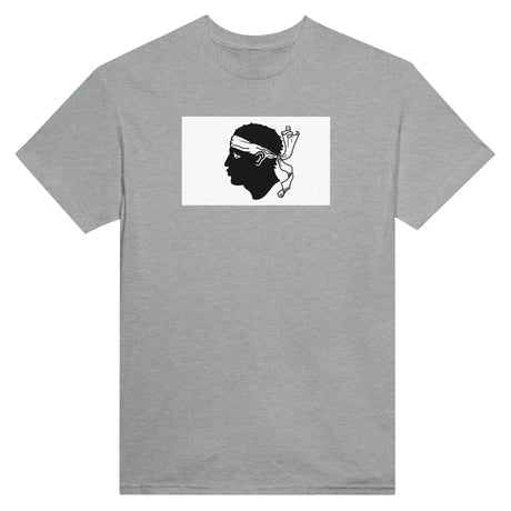 T-shirt drapeau corse brodé coton épais manches longues