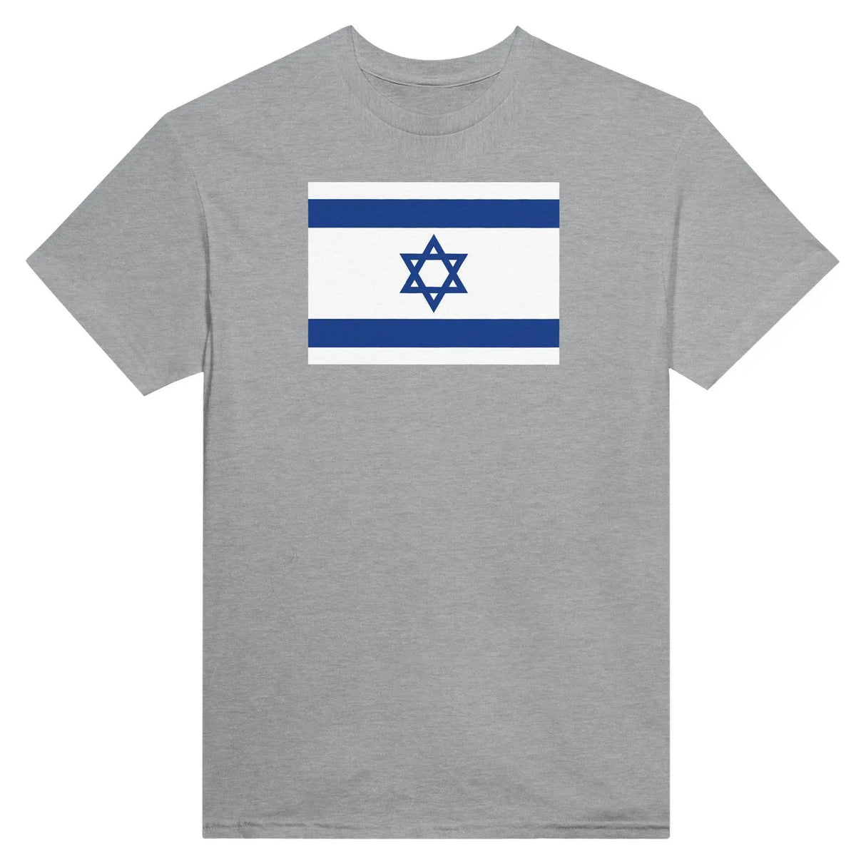 T-shirt drapeau d’israël brodé coton mélangé élégant
