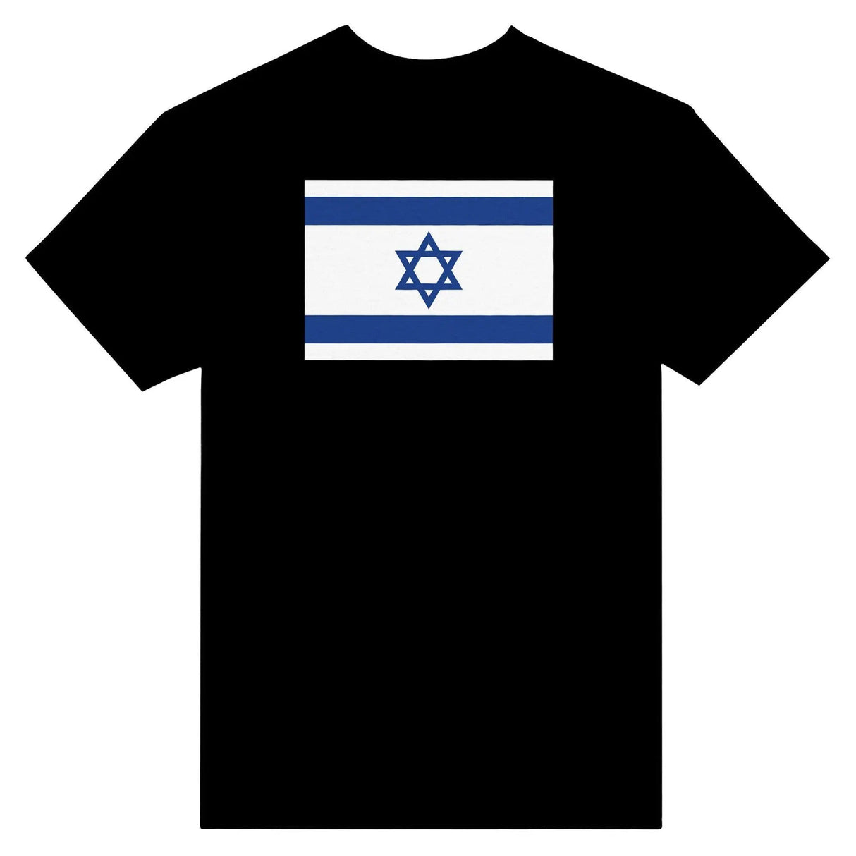 T-shirt drapeau d’israël brodé coton mélangé élégant