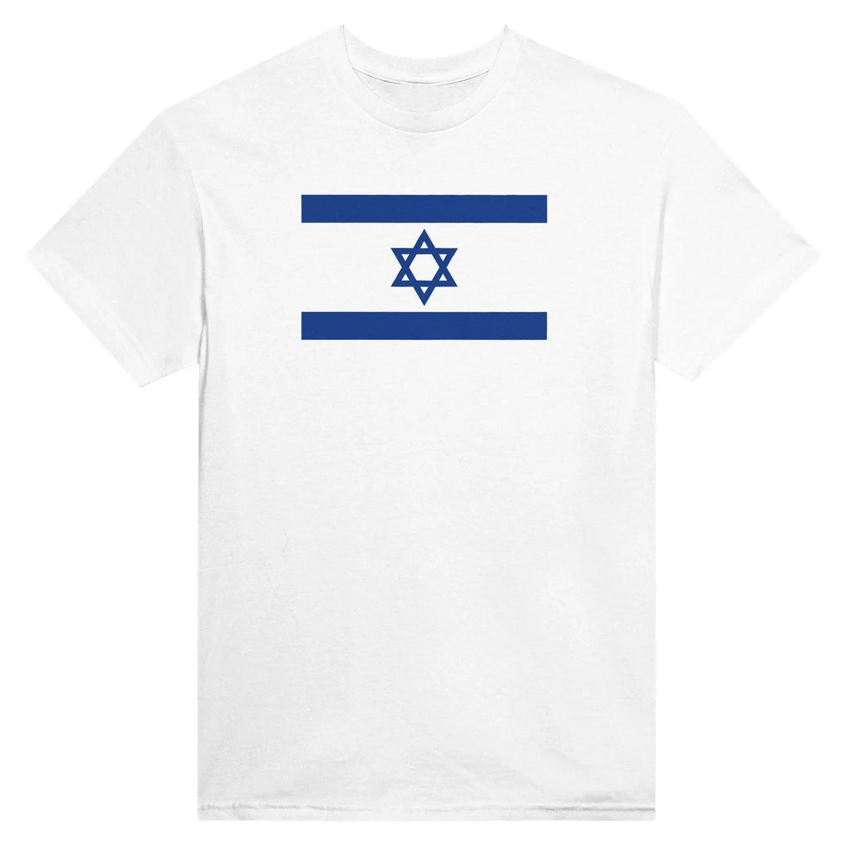 T-shirt drapeau d’israël brodé coton mélangé élégant