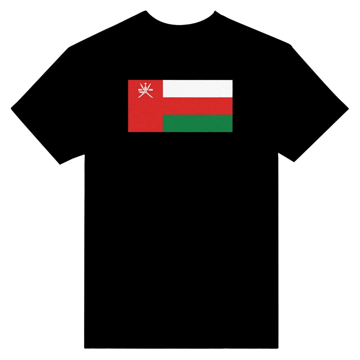 T-shirt drapeau d’oman coton mélangé brodé manches longues