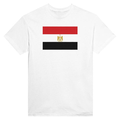 T-shirt drapeau égypte coton mélangé brodé élégant