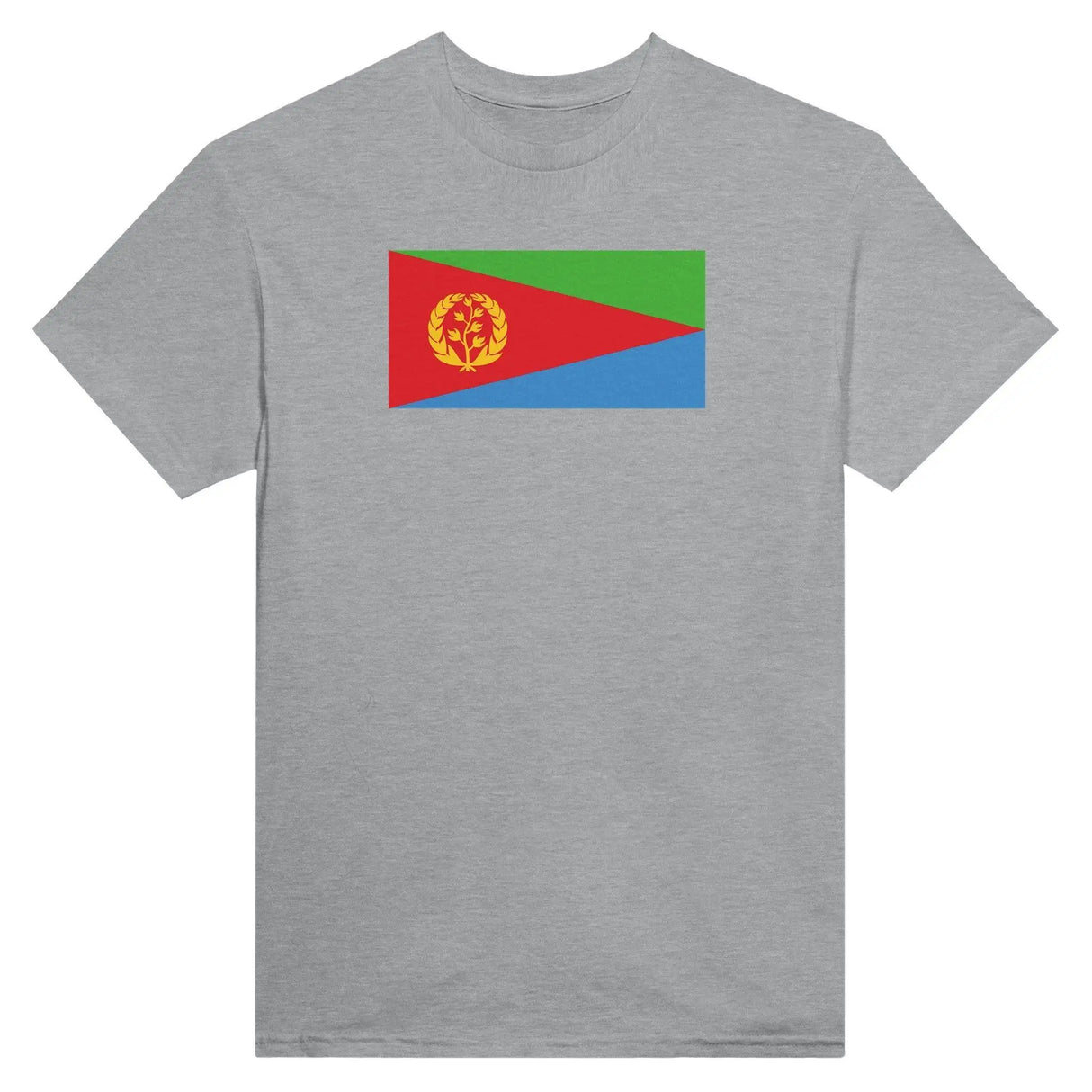 T-shirt drapeau érythrée brodé en coton mélangé