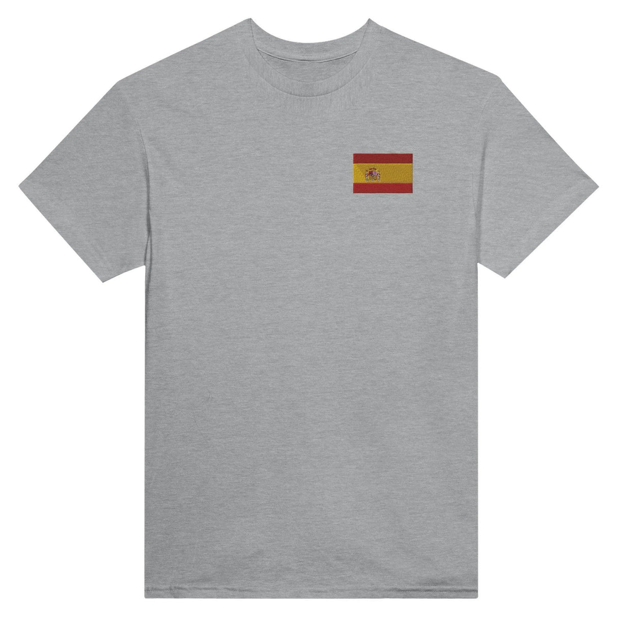 T-shirt drapeau espagne broderie couleur coton mélangé