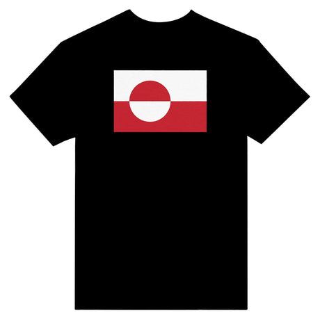 T-shirt drapeau groenland brodé coton mélangé élégant