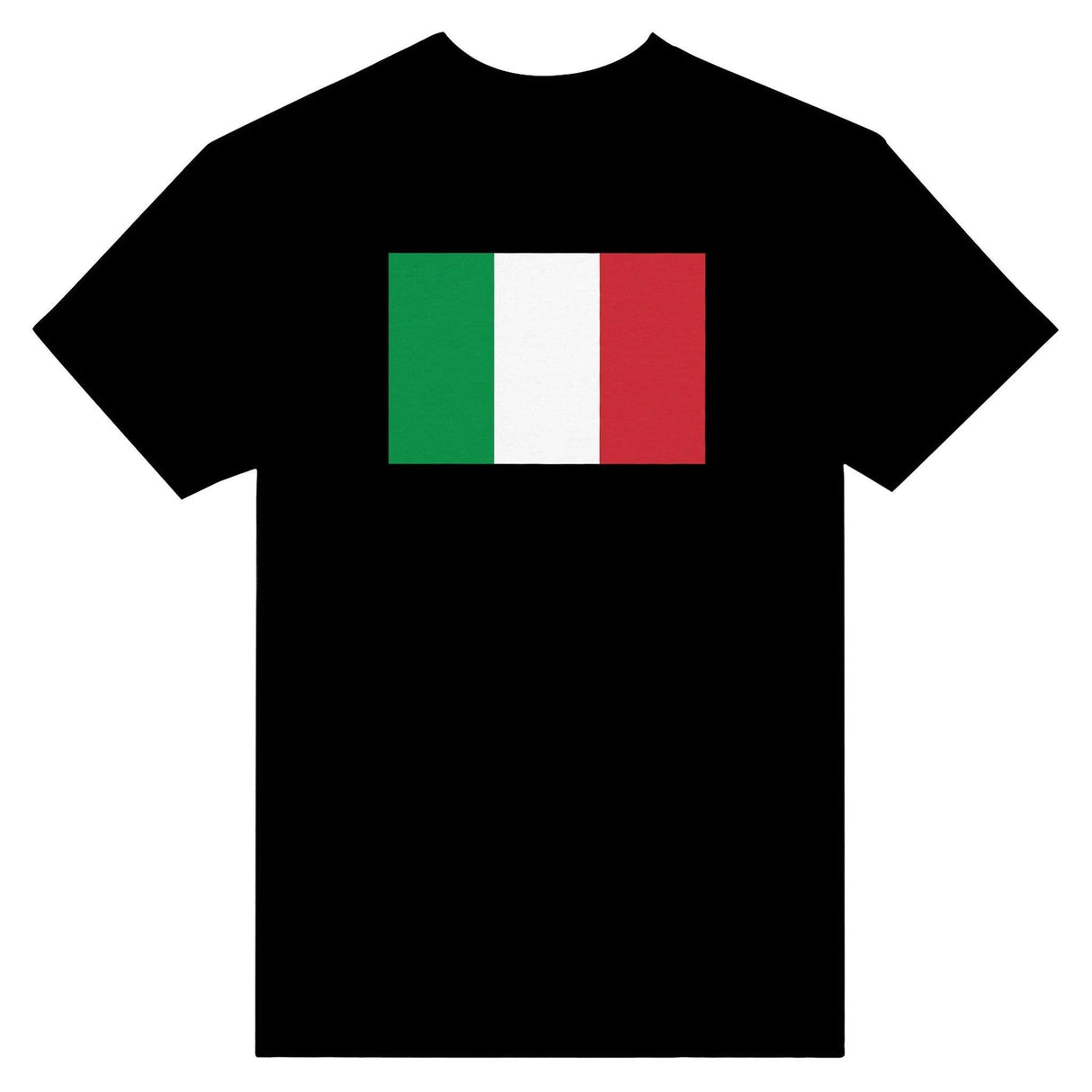 T-shirt drapeau italie brodé en coton mélangé élégant
