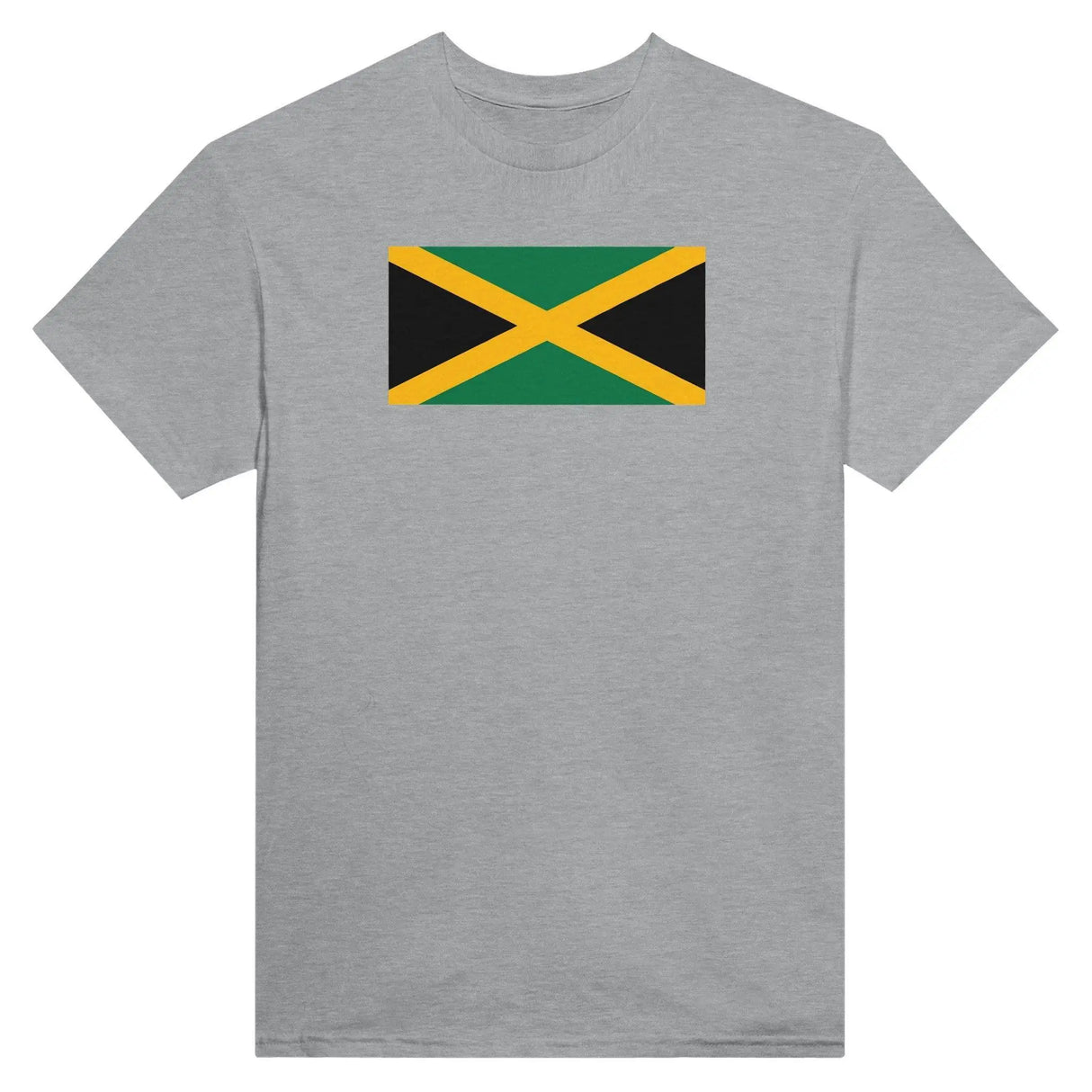 T-shirt drapeau jamaïque coton mélangé brodé couleurs vives