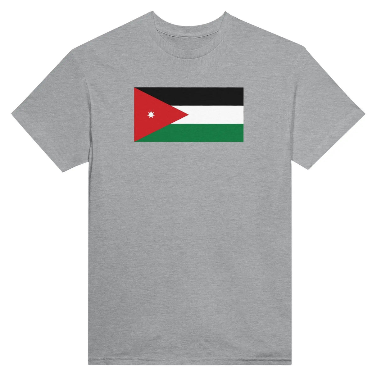 T-shirt drapeau jordanie coton mélangé brodé élégant