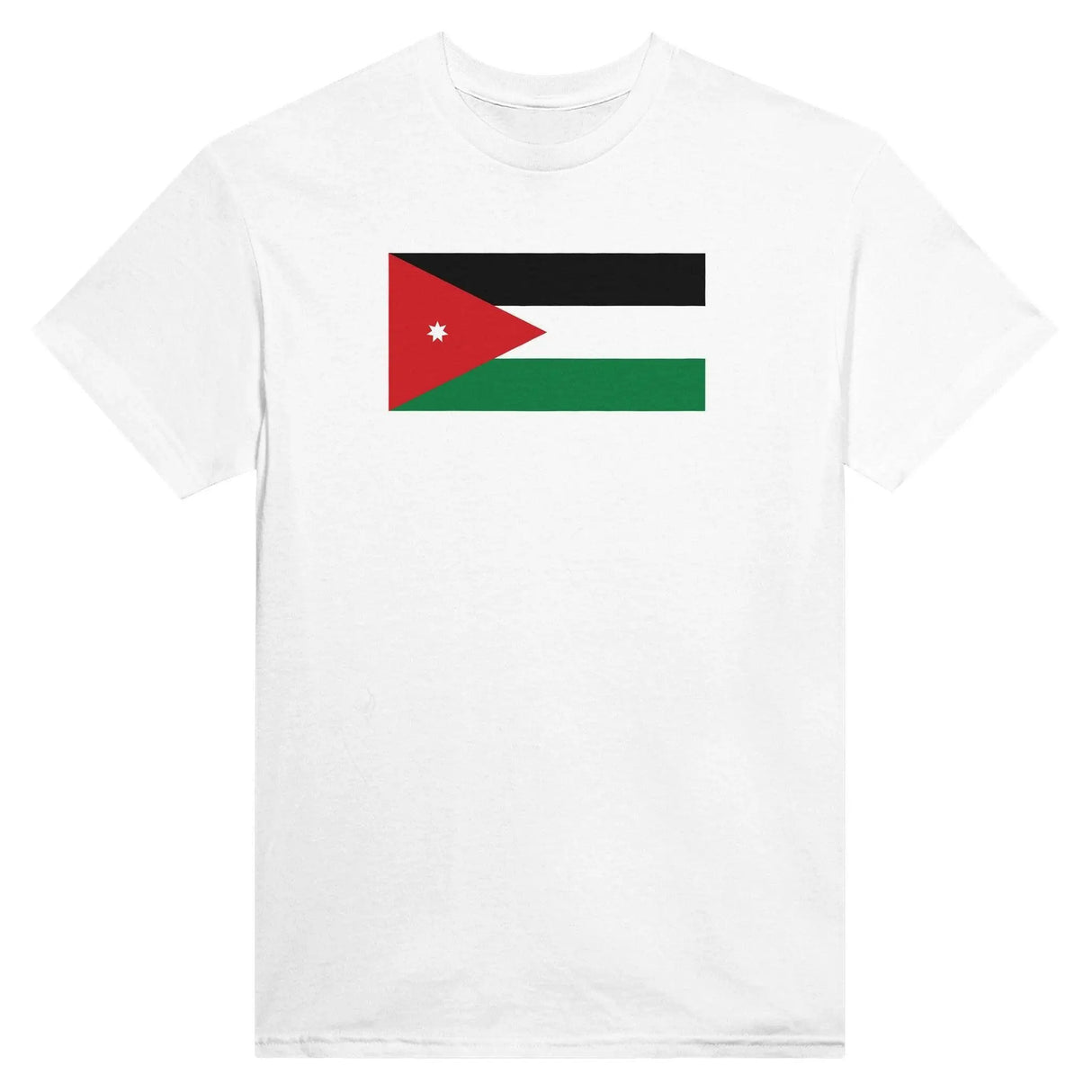 T-shirt drapeau jordanie coton mélangé brodé élégant